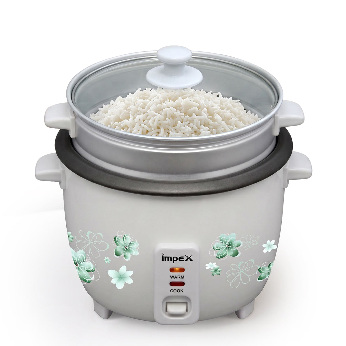 Impex RC2804 – 2.8 Litre 1000W Drum Rice Cooker with Steamer