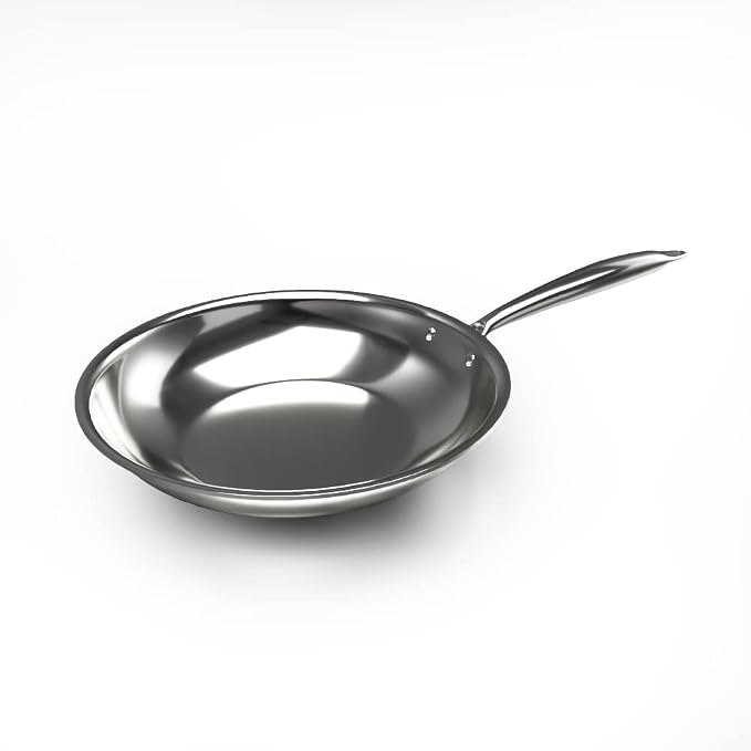Delici DTFP26 Magical 26 cm Tri-Ply Stainless Steel Fry Pan