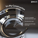 Delici DFP28W 28 cm 304 Stainless Steel Fry Pan