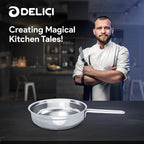 Delici DFP28W 28 cm 304 Stainless Steel Fry Pan