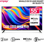 Impex Wios55Q 55-Inch QLED 4K UHD Smart TV with Whale OS