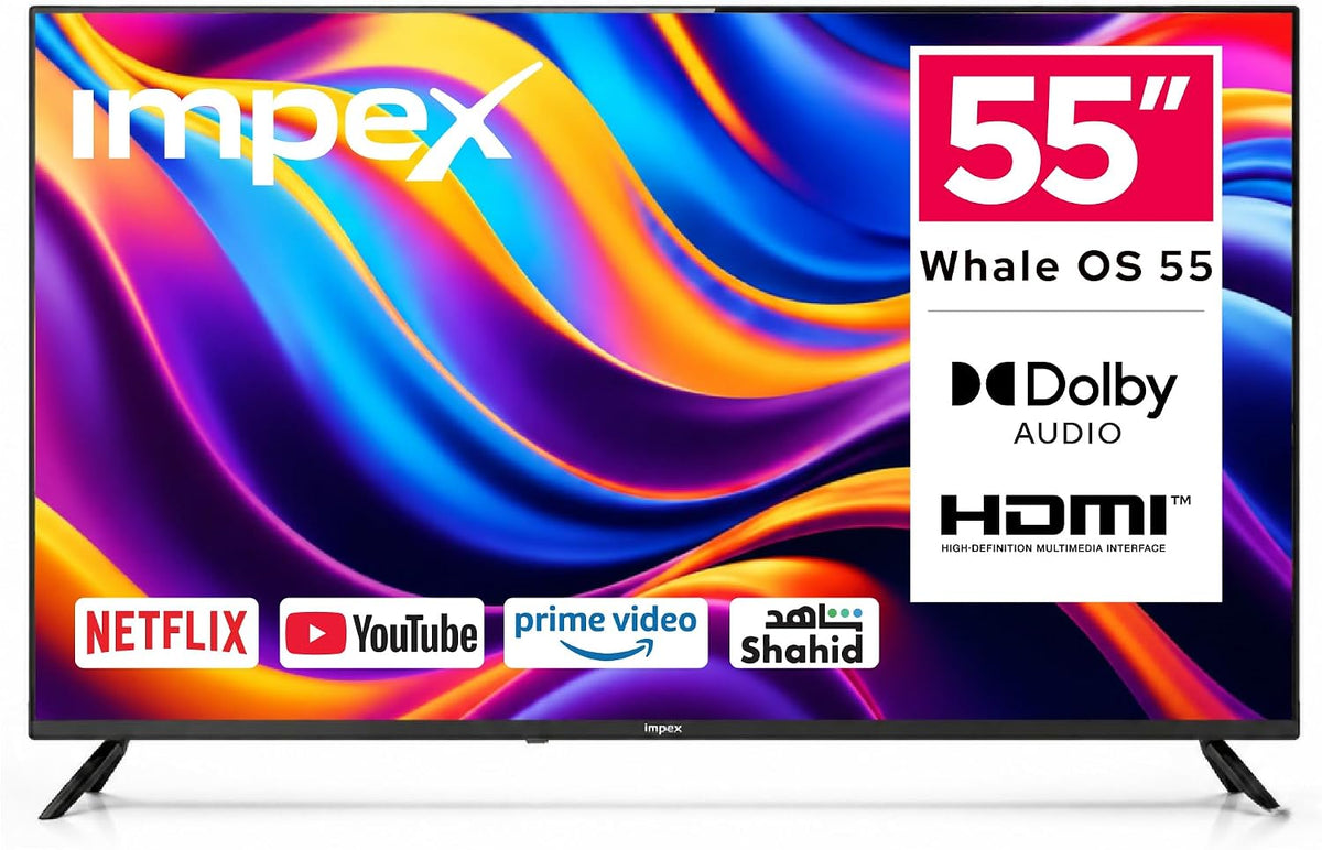 Impex Wios55Q 55-Inch QLED 4K UHD Smart TV with Whale OS