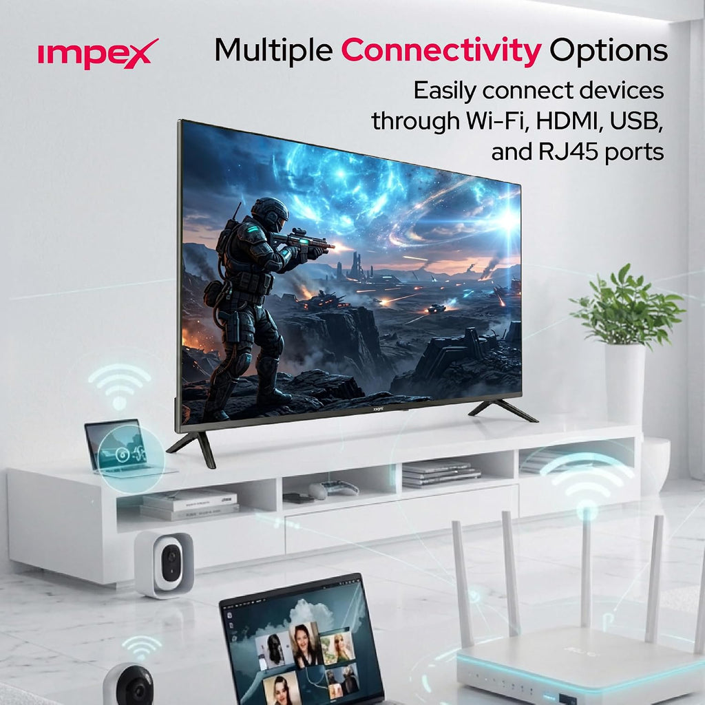 Impex Wios55Q 55-Inch QLED 4K UHD Smart TV with Whale OS
