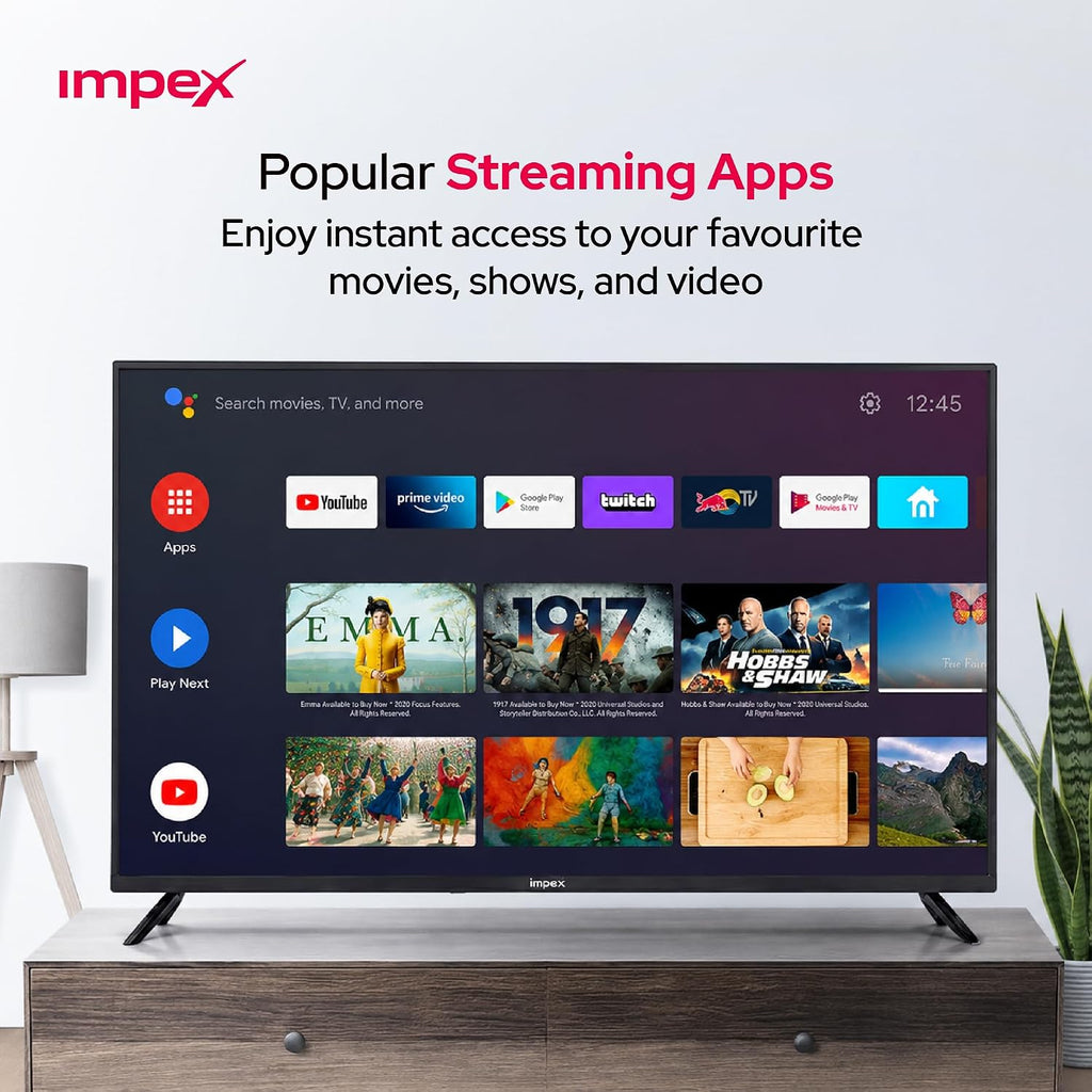 Impex Wios55Q 55-Inch QLED 4K UHD Smart TV with Whale OS