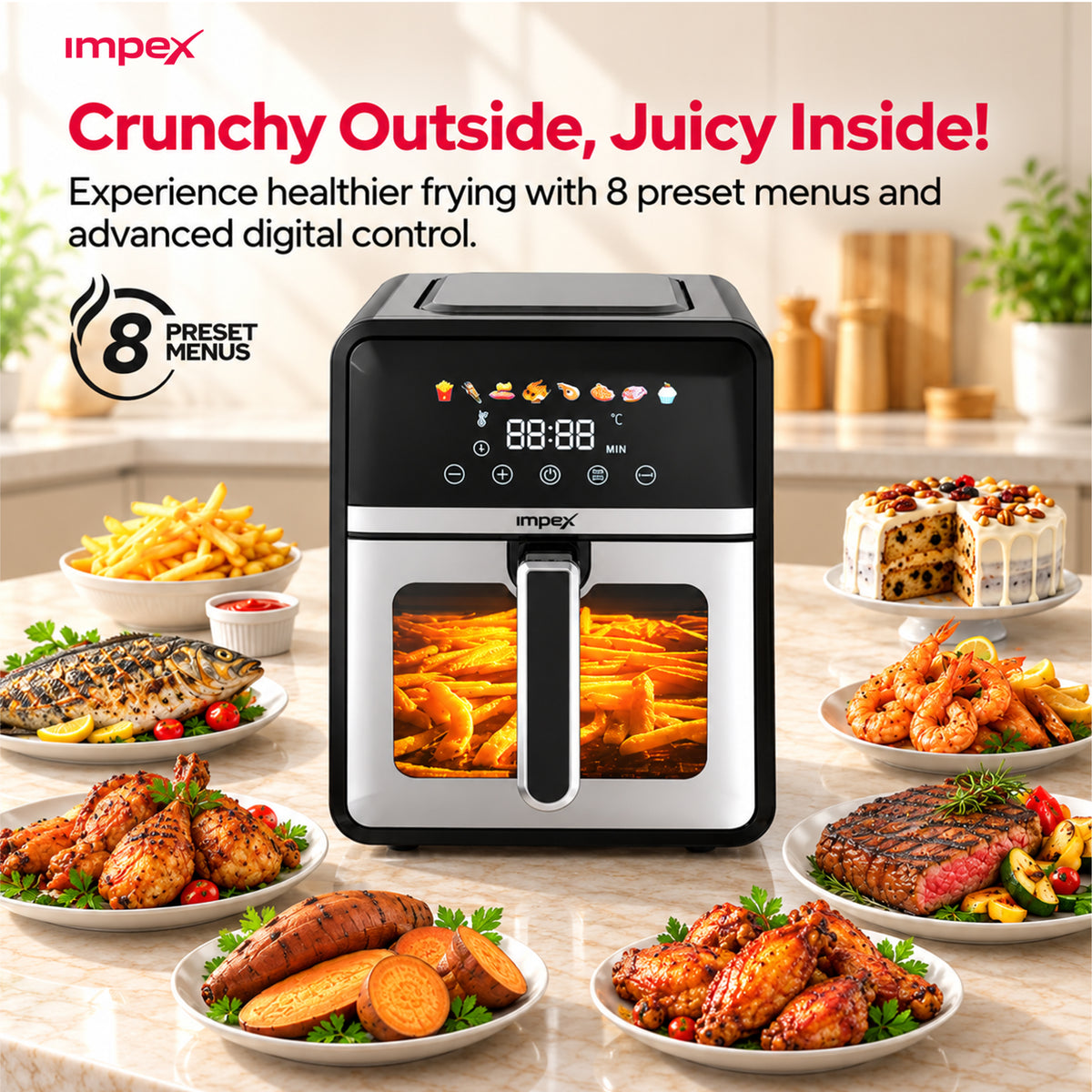 Impex AF 4304 6 Litre Mechanical Air Fryer