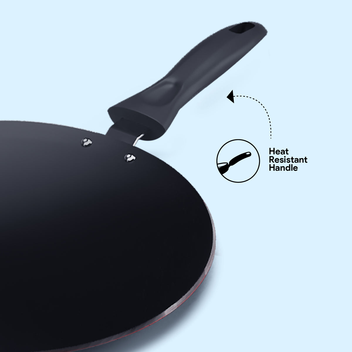 Delici Nonstick Concave Tawa 28 cm – ACTP28ME | PFOA-Free, Dishwasher Safe