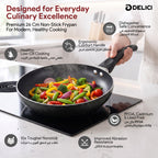 Delici Granite Gray Nonstick Fry Pan 26 cm – AFP26GE | PFOA-Free, Dishwasher Safe