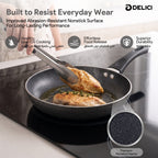 Delici Granite Gray Nonstick Fry Pan 26 cm – AFP26GE | PFOA-Free, Dishwasher Safe
