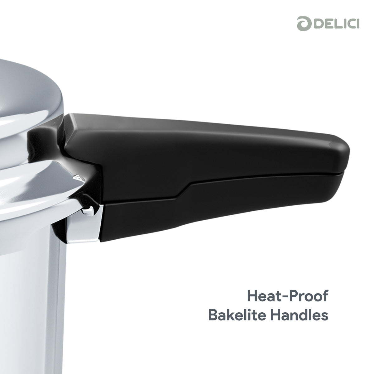 Delici Stainless Steel Pressure Cooker 3 Litre – SPC3E | Induction Compatible