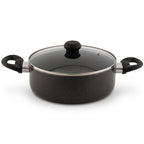 Delici Granite Gray Nonstick Sauce Pan 30 cm – ASP30GE | PFOA-Free, Glass Lid