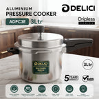 Delici Dripless 5 Litre NIB Aluminium Pressure Cooker – ADPC5E | Induction Compatible
