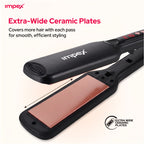 Impex HS306 – Wide Ceramic Plate Hair Straightener with Digital Temp Control