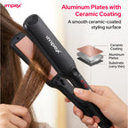 Impex HS306 – Wide Ceramic Plate Hair Straightener with Digital Temp Control