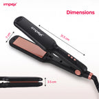 Impex HS306 – Wide Ceramic Plate Hair Straightener with Digital Temp Control