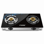 Impex LP Gas Stove 2-Burner Glass (IGS-1212F)