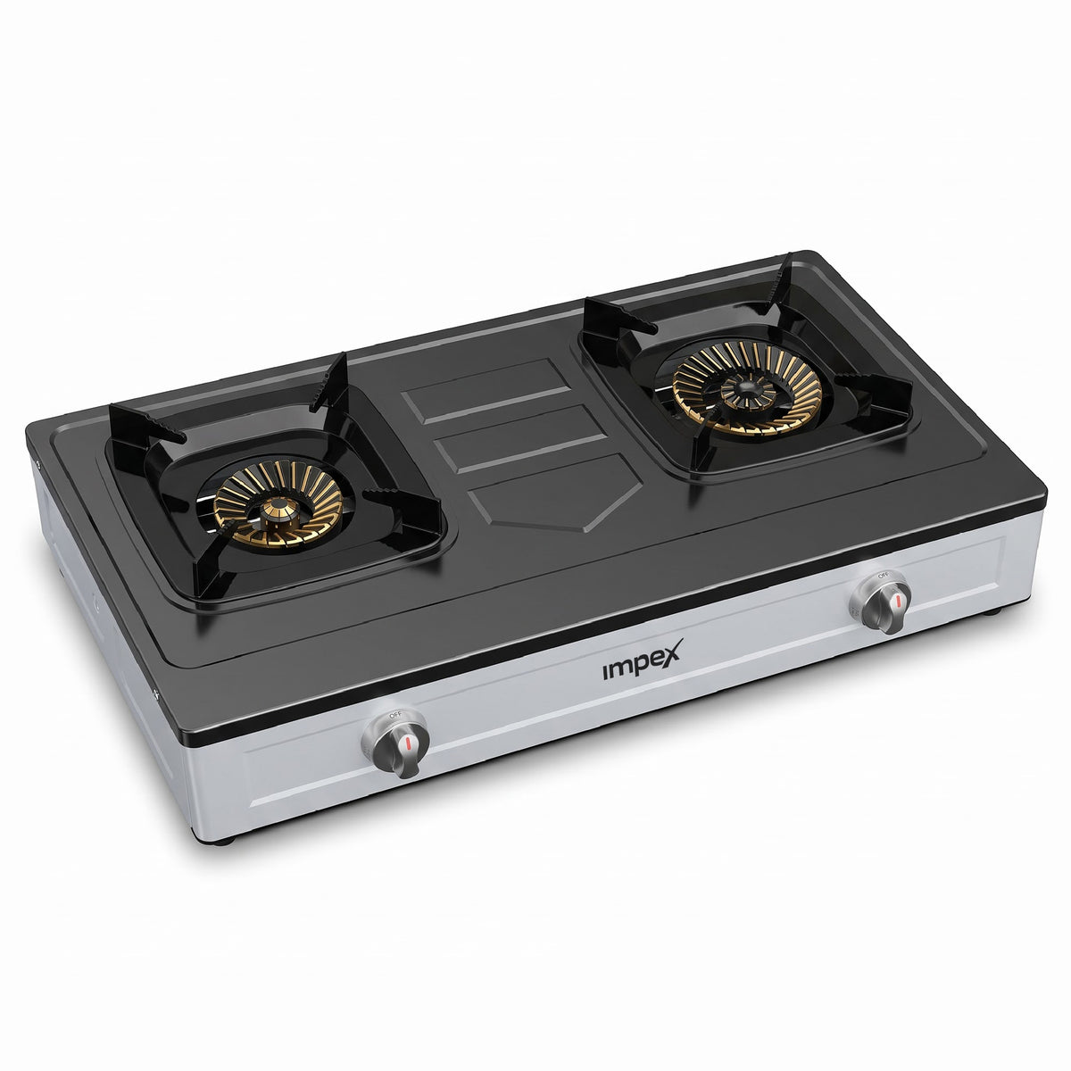 Impex 2-Burner LP Gas Stove Stainless Steel Heavy (IGS-121)