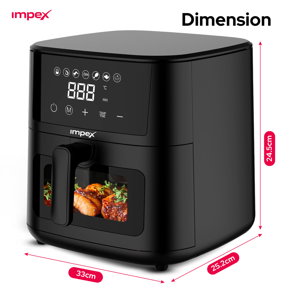 Impex 4.5L Digital Air Fryer (AF-4307)