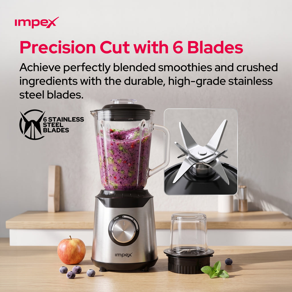 Impex 2-in-1 600W Blender & Ice Crusher (BL-3507)
