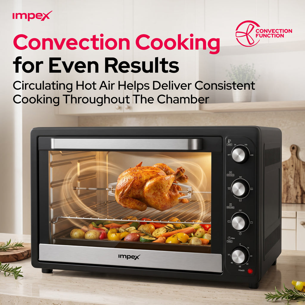 Impex 100L Electric Oven with Rotisserie & Convection (OV-2904)