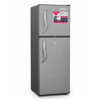 Impex IRF138C 138L Double Door Refrigerator-Freezer | Direct Cool | Dark Grey