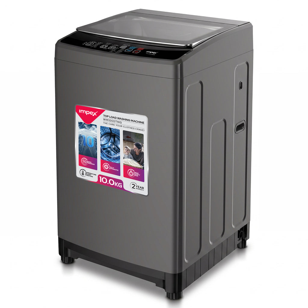 Impex WM1000TMG – 10KG Fully Automatic Top Load Washing Machine