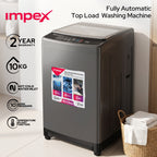 Impex WM1000TMG – 10KG Fully Automatic Top Load Washing Machine