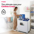 Impex WM 4205 – 12 KG Semi-Automatic Washing Machine with Air Turbo Dry