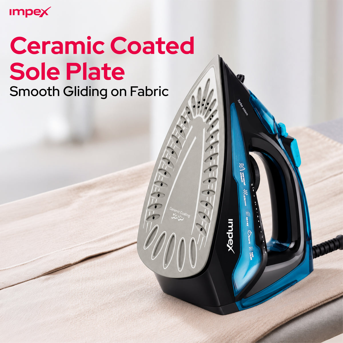 Impex Electric Steam Iron Box (IBS-404)