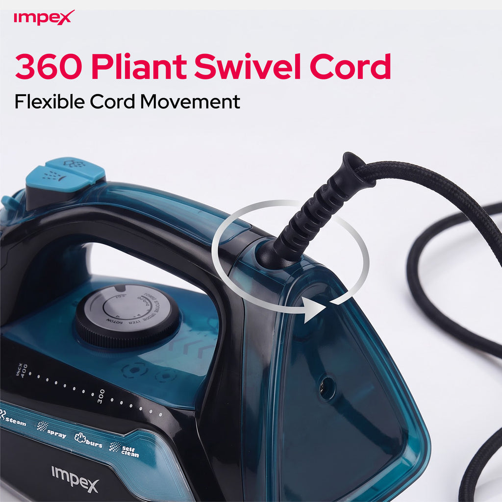 Impex Electric Steam Iron Box (IBS-404)