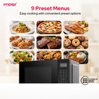 Impex MO8125DGB – 25L Digital Grill Microwave Oven with 9 Preset Menus