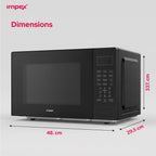 Impex MO8125DGB – 25L Digital Grill Microwave Oven with 9 Preset Menus