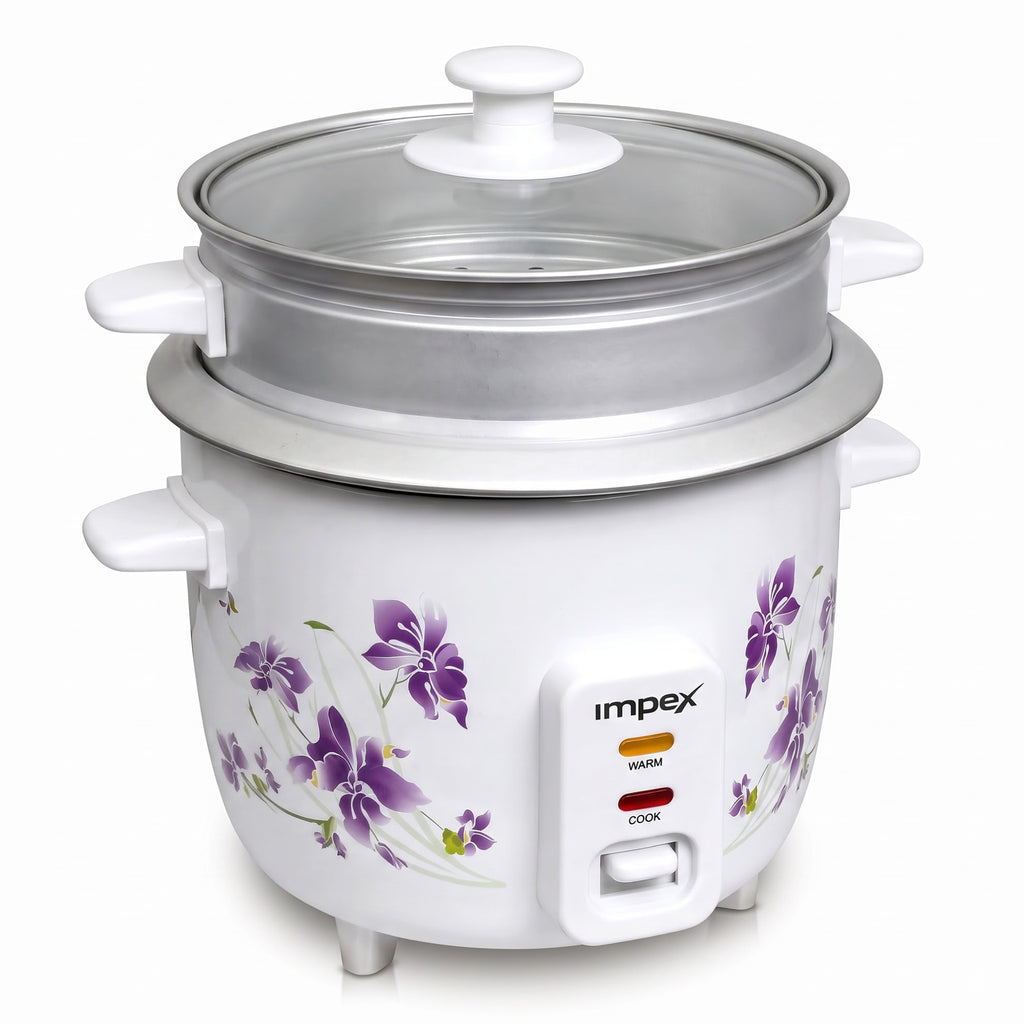 Impex RC2801 – 1 Litre 400W Electric Rice Cooker with Steamer Function