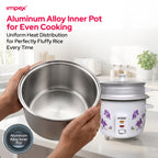 Impex RC2801 – 1 Litre 400W Electric Rice Cooker with Steamer Function