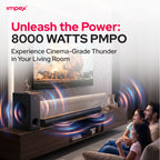 Impex BeatBeam SB6000 2.1 Soundbar | 120W | Wireless Subwoofer | 3D Audio EQ